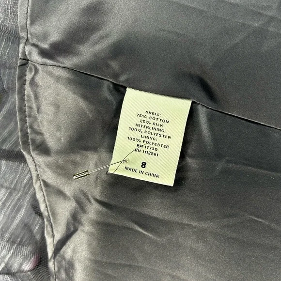 Womens Neiman Marcus Lela Rose Purple Floral Cotton Silk Sleeveless Dress Size 8 - Picture 6 of 6